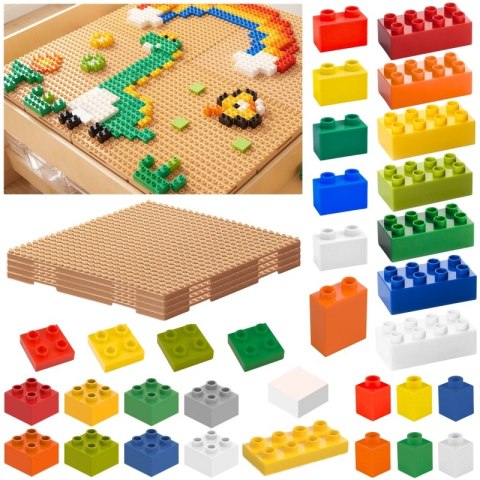 Masterkidz MASTERKIDZ Zestaw Klocków Konstrukcyjnych STEM 563 el. z Nakładkami na Panel 4 szt.