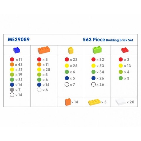 Masterkidz MASTERKIDZ Zestaw Klocków Konstrukcyjnych STEM 563 el. z Nakładkami na Panel 4 szt.