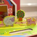 Tooky Toy TOOKY TOY Drewniana Farma w Walizce Figurki Pojazdy