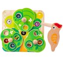 Tooky Toy TOOKY TOY Drewniana Gra Zręcznościowa 2w1 Wyciągnij Robaczki dla Dzieci