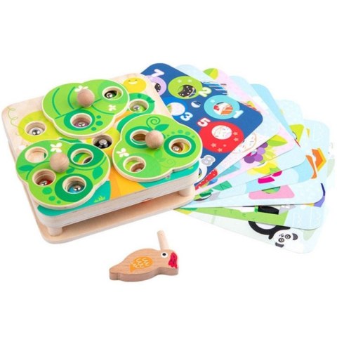 Tooky Toy TOOKY TOY Drewniana Gra Zręcznościowa 2w1 Wyciągnij Robaczki dla Dzieci Tooky Toy TOOKY TOY Drewniana Gra Zręcznościowa 2w1 Wyciągnij Robaczki dla Dzieci