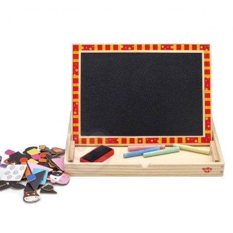 Tooky Toy TOOKY TOY Drewniana Tablica Dwustronna Puzzle Układanka Magnetyczna Farma Tooky Toy TOOKY TOY Drewniana Tablica Dwustronna Puzzle Układanka Magnetyczna Farma