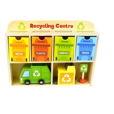 Tooky Toy TOOKY TOY Drewniane Centrum Recyklingu Edukacyjny Sorter Tooky Toy TOOKY TOY Drewniane Centrum Recyklingu Edukacyjny Sorter