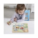 Tooky Toy TOOKY TOY Drewniane Interaktywne Puzzle Pojazdy