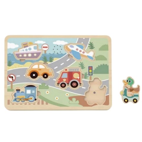 Tooky Toy TOOKY TOY Drewniane Interaktywne Puzzle Pojazdy Tooky Toy TOOKY TOY Drewniane Interaktywne Puzzle Pojazdy