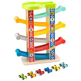 Tooky Toy TOOKY TOY Kolorowa Zjeżdżalnia Tor Dla Samochodów