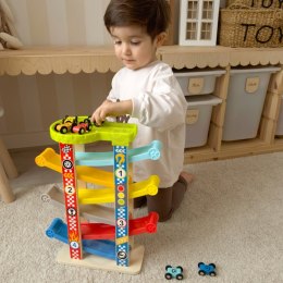 Tooky Toy TOOKY TOY Kolorowa Zjeżdżalnia Tor Dla Samochodów