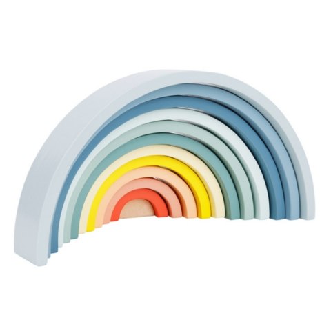 Tooky Toy TOOKY TOY Pastelowa Układanka Drewniane Klocki Montessori Tęcza Tooky Toy TOOKY TOY Pastelowa Układanka Drewniane Klocki Montessori Tęcza