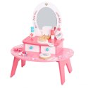 Tooky Toy TOOKY TOY Różowa Toaletka Drewniana Do Makijażu z Lustrem