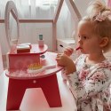 Tooky Toy TOOKY TOY Różowa Toaletka Drewniana Do Makijażu z Lustrem