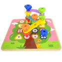 Tooky Toy TOOKY TOY Wielofunkcyjna Tablica Zestaw Kolorowych Śrubek Nauka Kształtów