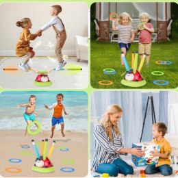 Woopie WOOPIE Gra Zręcznościowa 3w1 Wyrzutnia Rakiet Skakanka Rzut do Celu Biedronka