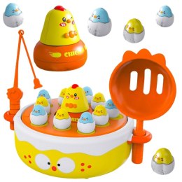 Woopie WOOPIE Gra Zręcznościowa Łowienie Kurczaczków 4w1 Katapulta