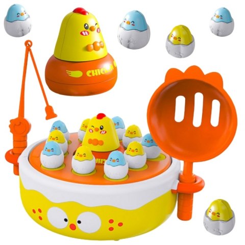 Woopie WOOPIE Gra Zręcznościowa Łowienie Kurczaczków 4w1 Katapulta