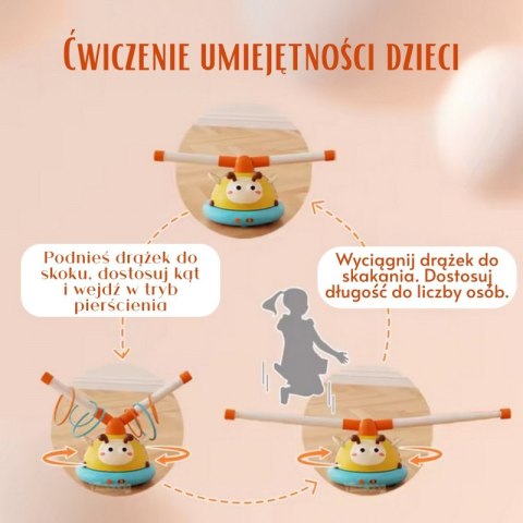 Woopie WOOPIE Gra Zręcznościowa Skakanka Automatyczna 2w1 Rzut do Celu Pszczółka