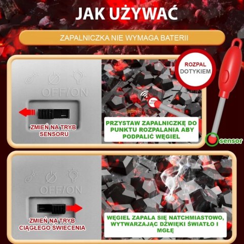 Woopie WOOPIE Grill Barbecue Kuchnia Ogrodowa Interaktywna Para LED Zestaw XL 41 el.