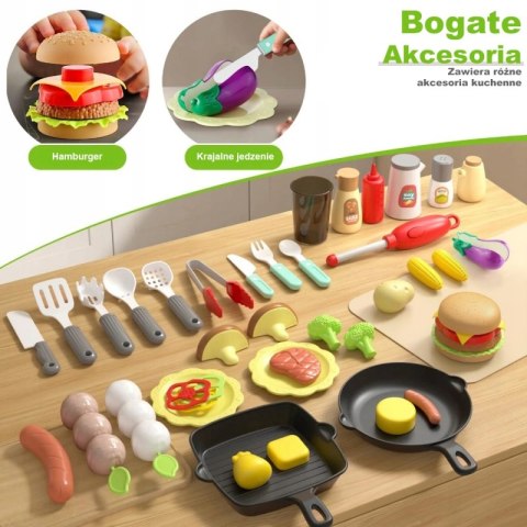 Woopie WOOPIE Grill Barbecue Kuchnia Ogrodowa Interaktywna Para LED Zestaw XL 41 el.