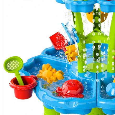 Woopie WOOPIE Stolik Wodny 2w1 Piaskownica Fontanna XXL Aquapark z Delfinem