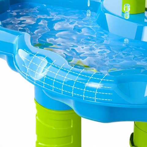 Woopie WOOPIE Stolik Wodny 2w1 Piaskownica Fontanna XXL Aquapark z Delfinem