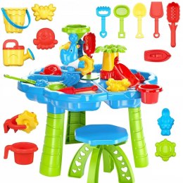 Woopie WOOPIE Stolik Wodny 2w1 Piaskownica z Krzesełkiem Aquapark z Delfinem