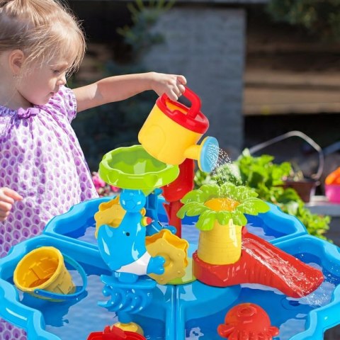 Woopie WOOPIE Stolik Wodny 2w1 Piaskownica z Krzesełkiem Aquapark z Delfinem