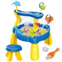 Woopie WOOPIE Stolik Wodny XL z Krzesełkiem 2w1 Piaskownica Delfinek 12el.