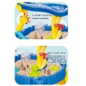 Woopie WOOPIE Stolik Wodny XL z Krzesełkiem 2w1 Piaskownica Delfinek 12el.