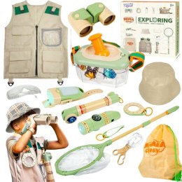 Woopie WOOPIE Zestaw Małego Odkrywcy Lornetka Kompas Siatka Na Owady Motyle Latarka