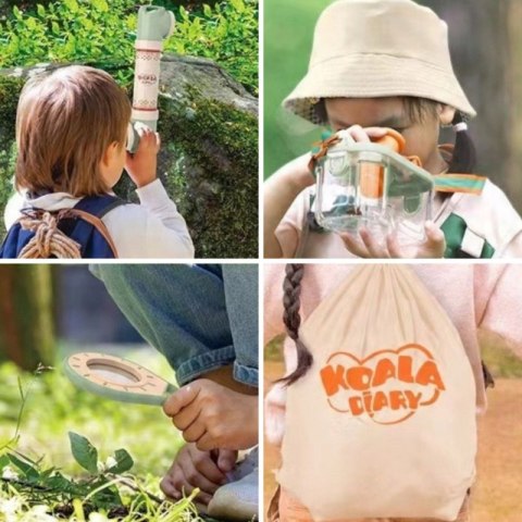 Woopie WOOPIE Zestaw Małego Odkrywcy Lornetka Kompas Siatka Na Owady Motyle Latarka