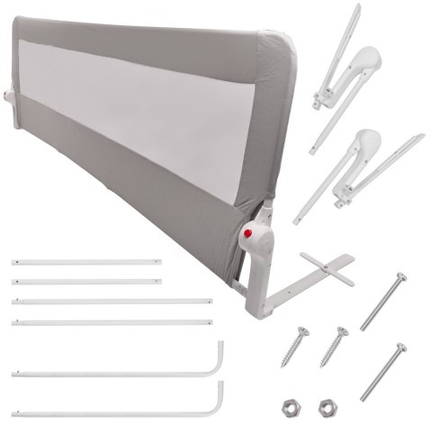 Barierka osłona ochronna do łóżka otwierana 200 cm szara Kik Sp. z o. o. Sp. k.