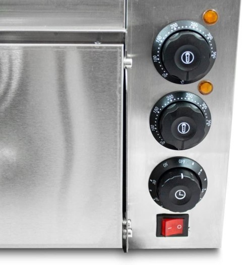 Bituxx Piec Elektryczny Uniwersalny 2000W do Pizzy Chleba 350°C Kamień Szamotowy