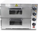 Bituxx Profesjonalny podwójny piec do pizzy chleba wypieków 3000W