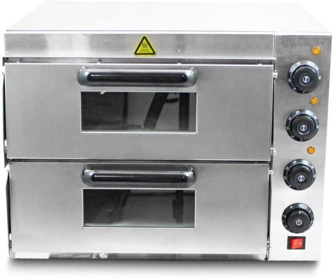 Bituxx Profesjonalny podwójny piec do pizzy chleba wypieków 3000W
