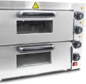 Bituxx Profesjonalny podwójny piec do pizzy chleba wypieków 3000W