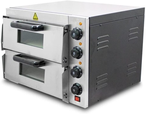Bituxx Profesjonalny podwójny piec do pizzy chleba wypieków 3000W
