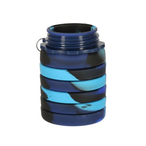 Butelka na wodę bidon silikonowy składany z uchwytem BPA FREE 500ml niebieski Kik Sp. z o. o. Sp. k.