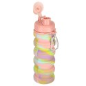 Butelka na wodę bidon silikonowy składany z uchwytem BPA FREE 500ml tęczowy Kik Sp. z o. o. Sp. k.
