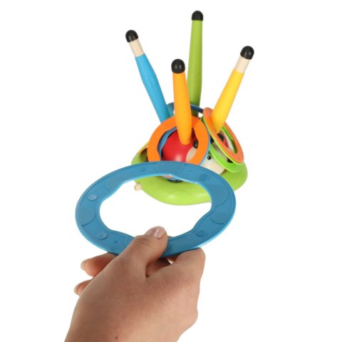 Gra sportowa zręcznościowa dla dzieci skakanka rzut do celu wyrzutnia biedronka 3w1 Kik Sp. z o. o. Sp. k.