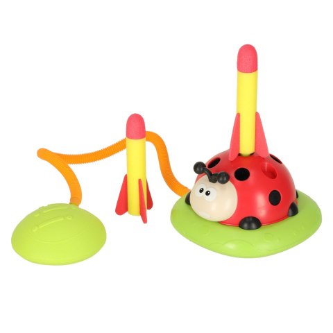 Gra sportowa zręcznościowa dla dzieci skakanka rzut do celu wyrzutnia biedronka 3w1 Kik Sp. z o. o. Sp. k.