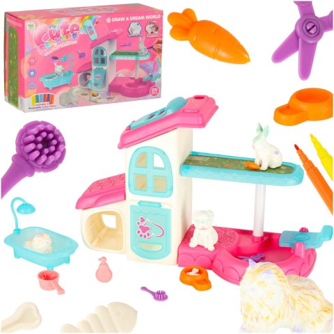 Hotel dla zwierząt domek spa dla psa kota zwierzątka akcesoria 26 elementów Kik Sp. z o. o. Sp. k.