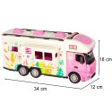 Kamper zdalnie sterowany na pilota samochód kempingowy auto 2,4GHz dźwięki światła akcesoria różowy Kik Sp. z o. o. Sp. k.