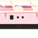 Keyboard dla dzieci pianinko interaktywne organki 37 klawiszy mikrofon statyw różowe Kik Sp. z o. o. Sp. k.