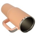 Kubek termiczny ze słomką i uchwytem termos 1200ml róż pudrowy Kik Sp. z o. o. Sp. k.