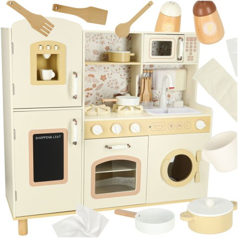 Kuchnia dla dzieci drewniana kran z wodą dźwięki światła 90cm Kik Sp. z o. o. Sp. k.