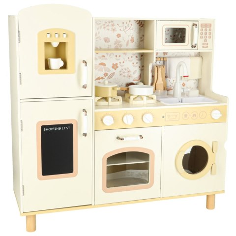 Kuchnia dla dzieci drewniana kran z wodą dźwięki światła 90cm Kik Sp. z o. o. Sp. k.