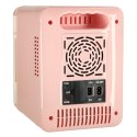 Lodówka turystyczna elektryczna samochodowa mini na jedzenie kosmetyki grzanie chłodzenie 2w1 4L różowa Kik Sp. z o. o. Sp. k.