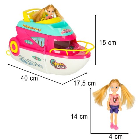 Łódź dla lalek jacht imprezowy rozkładany lalka deska surfingowa Kik Sp. z o. o. Sp. k.