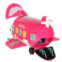 Samolot dla lalek pasażerski 2w1 rozkładany akcesoria różowy Kik Sp. z o. o. Sp. k.