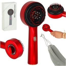 Szczotka do masażu głowy masażer pielęgnacja włosów czerwone światło aplikator olejków USB Kik Sp. z o. o. Sp. k.