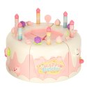 Tort urodzinowy piętrowy do krojenia na rzepy muzyka światła kuchnia 16 elementów różowy Kik Sp. z o. o. Sp. k.